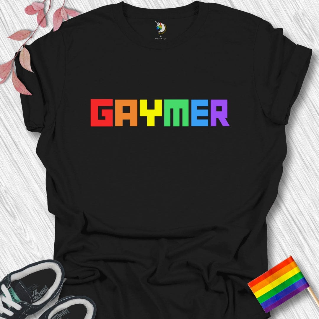 Square Rainbow Gaymer Unisex T-Shirt