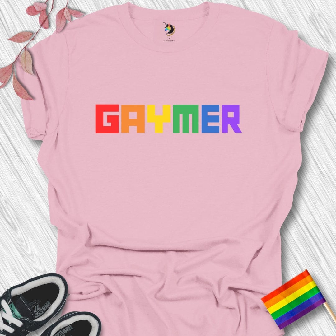 Square Rainbow Gaymer Unisex T-Shirt