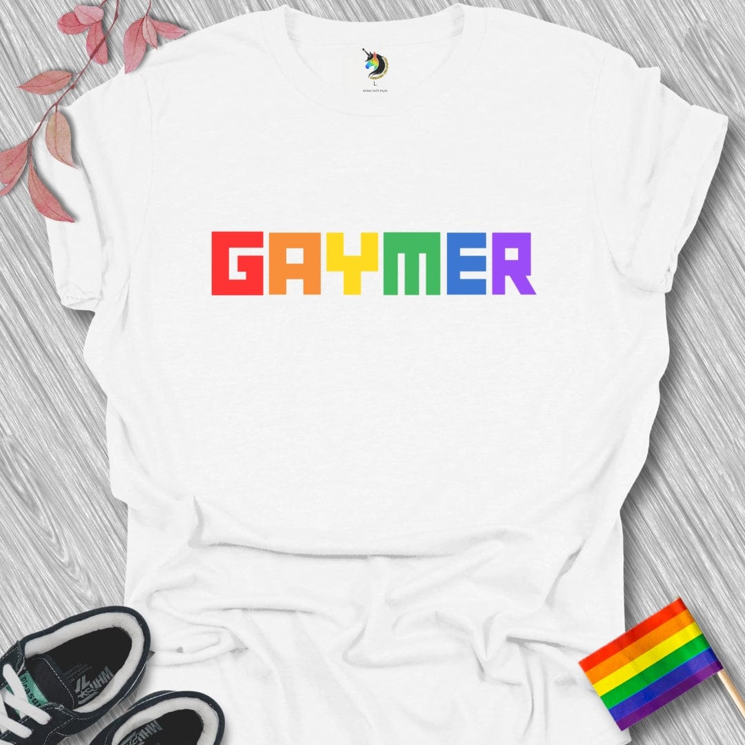 Square Rainbow Gaymer Unisex T-Shirt